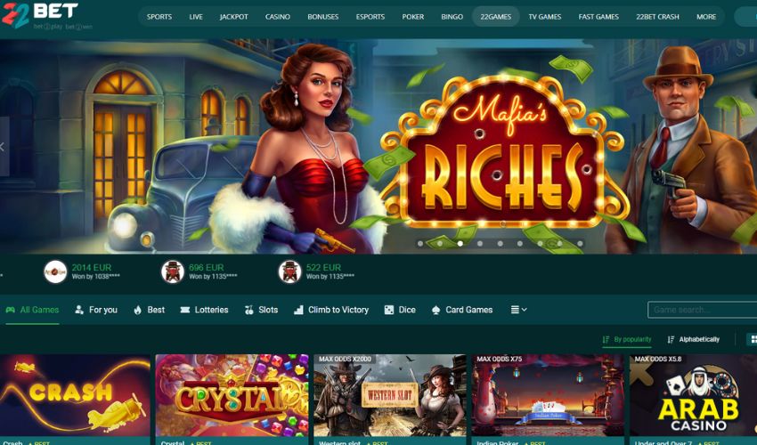 Review of 22Bet Casino