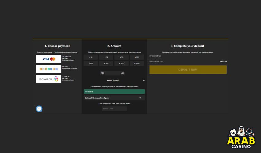 Betfinal payment methods