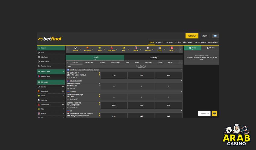 Betfinal Sports betting
