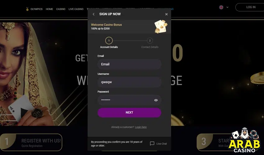 How To Register Your Account at Farouk Casino