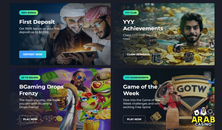 Review of YYY Casino Bonuses and Promotions