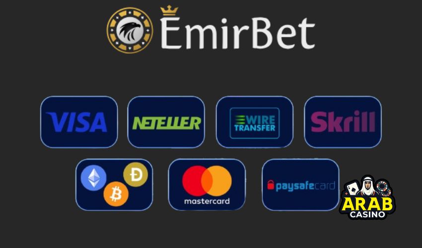 EmirBet casino payment methods