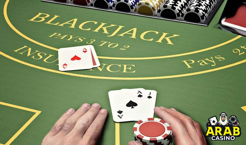 blackjack game in a casino