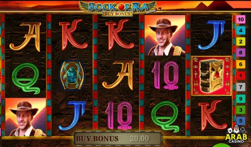 Playing Book of Ra at Rooster.bet