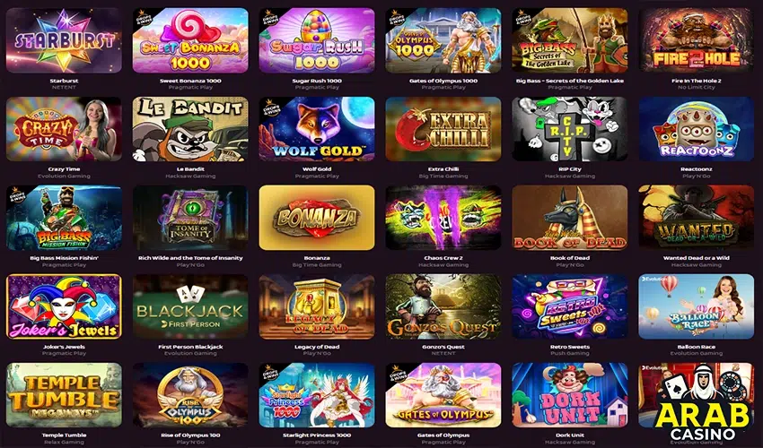 
Popular Games in Egypt Casino