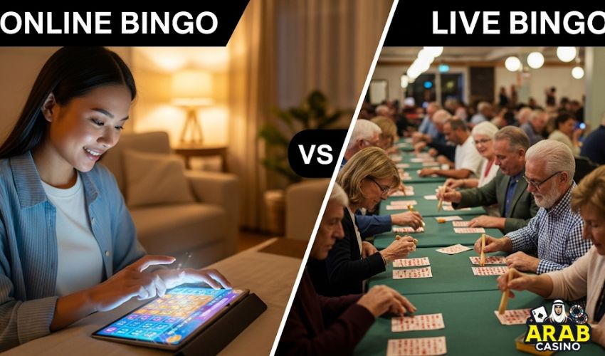 Online Bingo Vs Live Bingo
