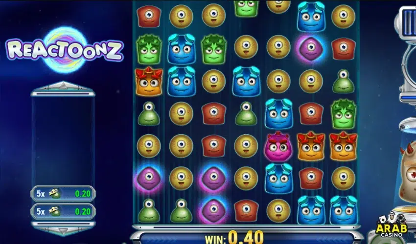 Gransino Casino Reactoonz Gameplay